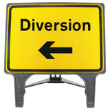 Diversion sign Diversion Left 1050x750mm 2702 Q-Sign