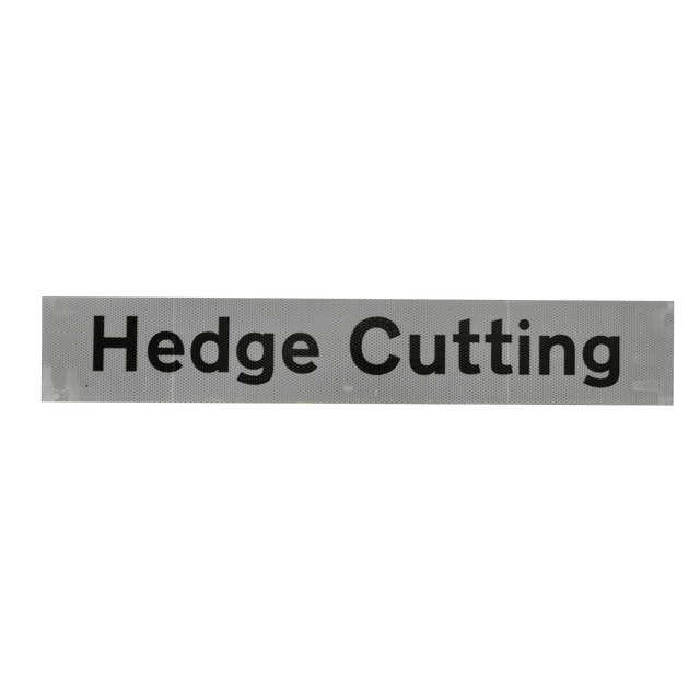 Hedge Cutting Supplementary Plate - Q-Sign