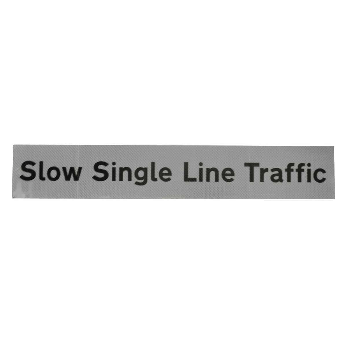Slow Single Line Traffic Supplementary Plate - Q-Sign | SSUK – Street ...