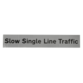 Slow Single Line Traffic Supplementary Plate - Q-Sign