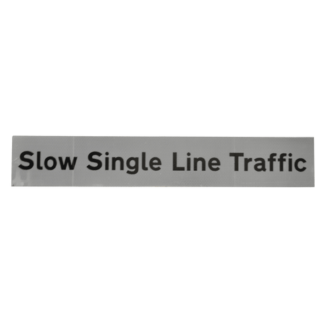 Slow Single Line Traffic Supplementary Plate - Q-Sign