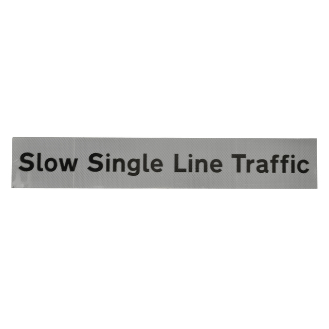Slow Single Line Traffic Supplementary Plate - Q-Sign