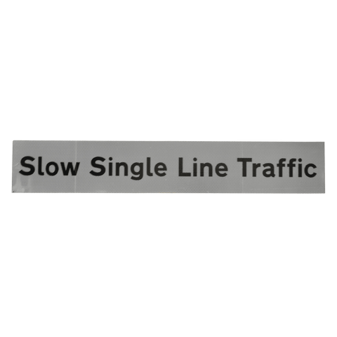 Slow Single Line Traffic Supplementary Plate - Q-Sign