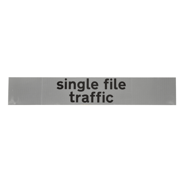 Single File Traffic Supplementary Plate - Q-Sign