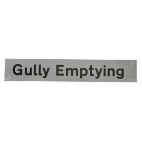 Gully Emptying Supplementary Plate - Q-Sign