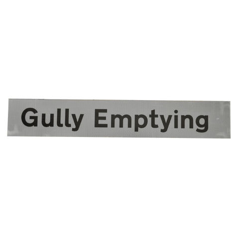 Gully Emptying Supplementary Plate - Q-Sign