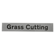 Grass Cutting Supplementary Plate - Q-Sign