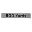 800 Yards Supplementary Plate - Q-Sign