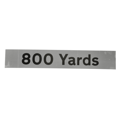 800 Yards Supplementary Plate - Q-Sign