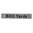 600 Yards Supplementary Plate - Q-Sign