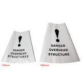 Replacement Danger Overhead Structure Cone Sleeve - 750mm & 1000mm