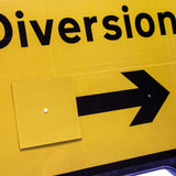diversion reversible arrow 1050 x 750mm road traffic sign Diversion sign Reversible Diversion Q Sign Traffic Diversion Signs Roadway Safety Temporary Control Construction Zone Detour Road Work Reversible Lane Devices Highway