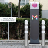 EV-charging-point-bollards-Electric-vehicle-charging-protection-Traffic-line-Hot-dip-galvanized-Sub-surface-fixed-Parking-lot-Charging-station-Electric-vehicle-infrastructure-Pedestrian-safety-High-visibility-Corrosion-resistant