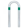 EV Charging Point Protection Guard, 360mm width, green reflective banding