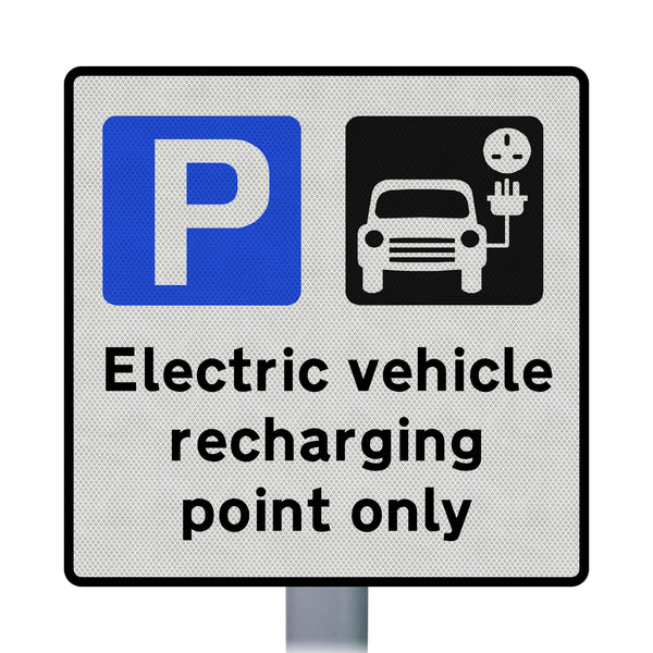 Electric Vehicle Charging Point Sign Face - 660.9