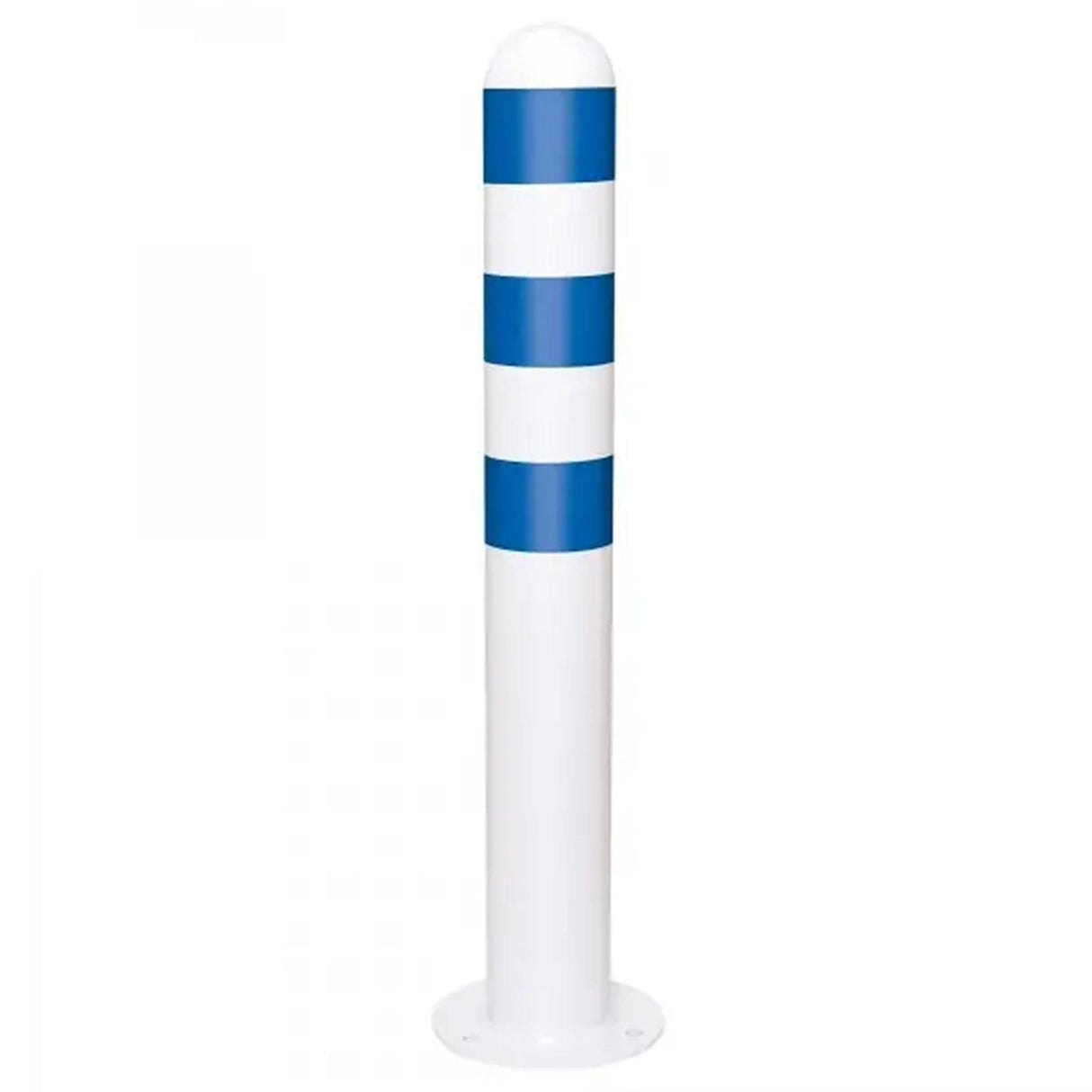 EV-charging-bollards-EV-charging-point-protection-Traffic-line-Galvanized-Powder-coated-Surface-fix-White-800mmH-108mm-diameter-Electric-vehicle