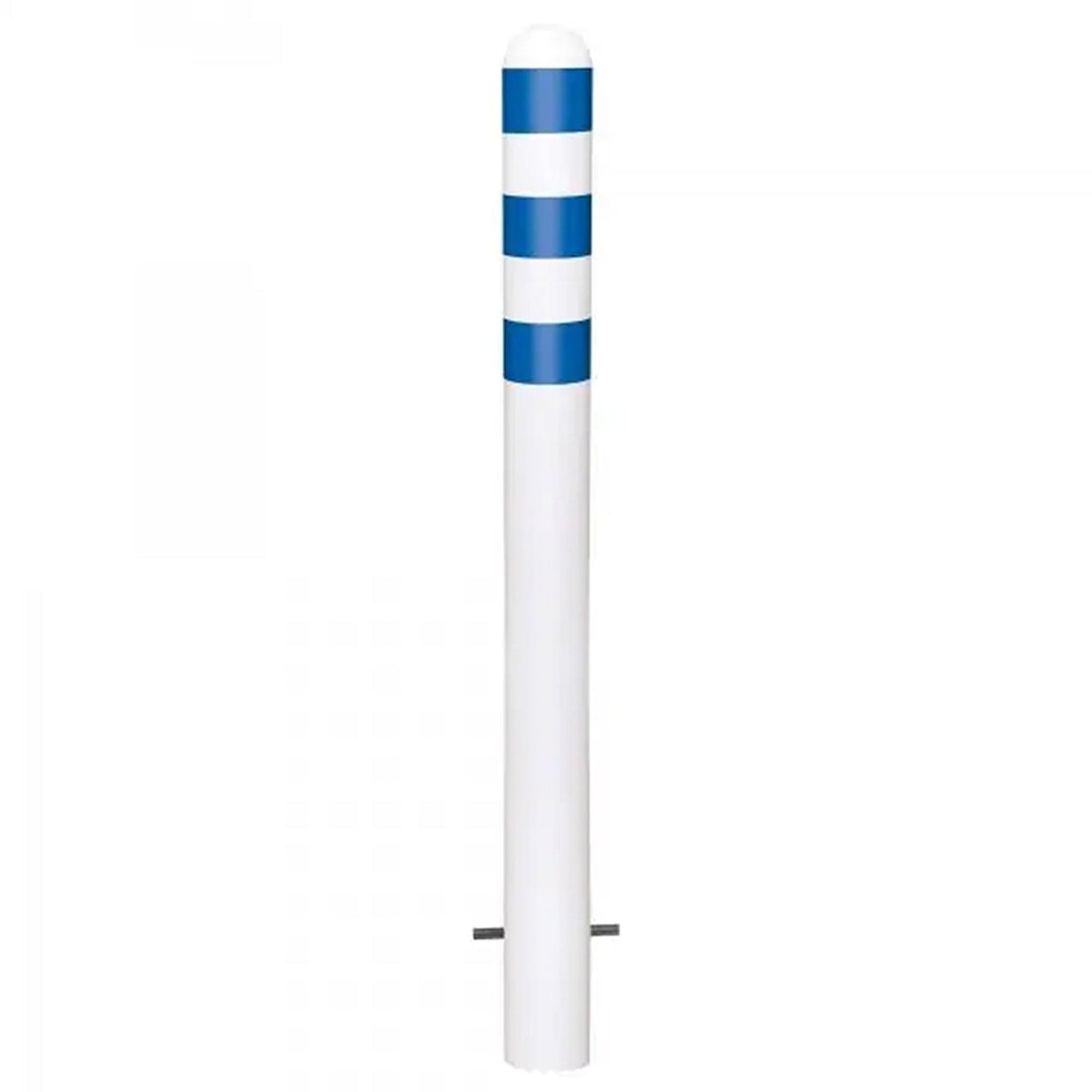 EV-charging-bollards-EV-charging-point-protection-Traffic-line-Galvanized-Powder-coated-Surface-fix-White-800mmH-108mm-diameter-Electric-vehicle