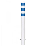 EV-charging-bollards-EV-charging-point-protection-Traffic-line-Galvanized-Powder-coated-Surface-fix-White-800mmH-108mm-diameter-Electric-vehicle