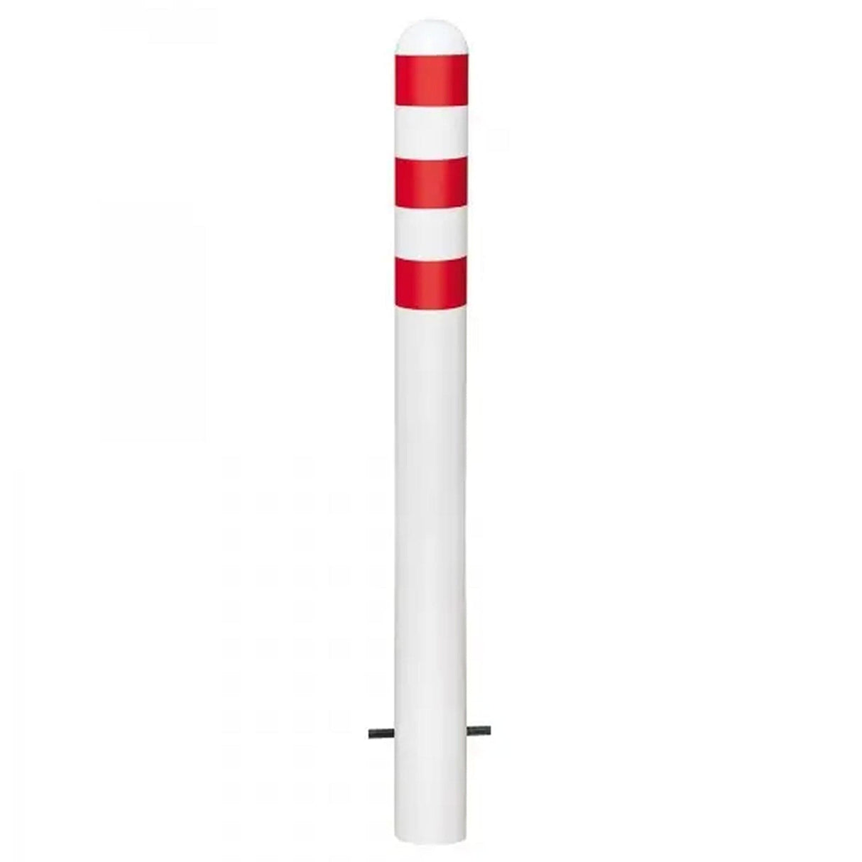 EV-charging-bollards-EV-charging-point-protection-Traffic-line-Galvanized-Powder-coated-Surface-fix-White-800mmH-108mm-diameter-Electric-vehicle
