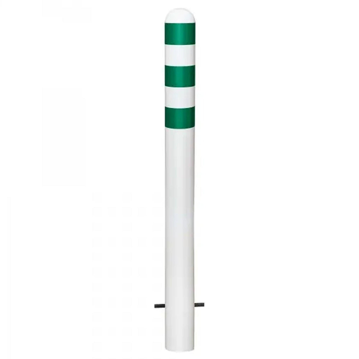 EV-charging-bollards-EV-charging-point-protection-Traffic-line-Galvanized-Powder-coated-Surface-fix-White-800mmH-108mm-diameter-Electric-vehicle