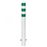 EV-charging-bollards-EV-charging-point-protection-Traffic-line-Galvanized-Powder-coated-Surface-fix-White-800mmH-108mm-diameter-Electric-vehicle