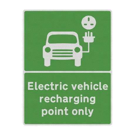 Parking-only-while-charging--EV-charging-station,-Electric-vehicle-charging,-EV-recharge-point,-Electric-car-charging,-EV-charging-only,-EV-charger-location,-EV-charging-point-signage-Plug-in-hybrid-electric-vehicle-parking-post-sign-arrow