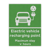 EV-charging-station,-Electric-vehicle-charging,-EV-recharge-point,-Electric-car-charging,-EV-charging-only,-EV-charger-location,-EV-charging-point-signage-Plug-in-hybrid-electric-vehicle-parking-post-sign-carpark