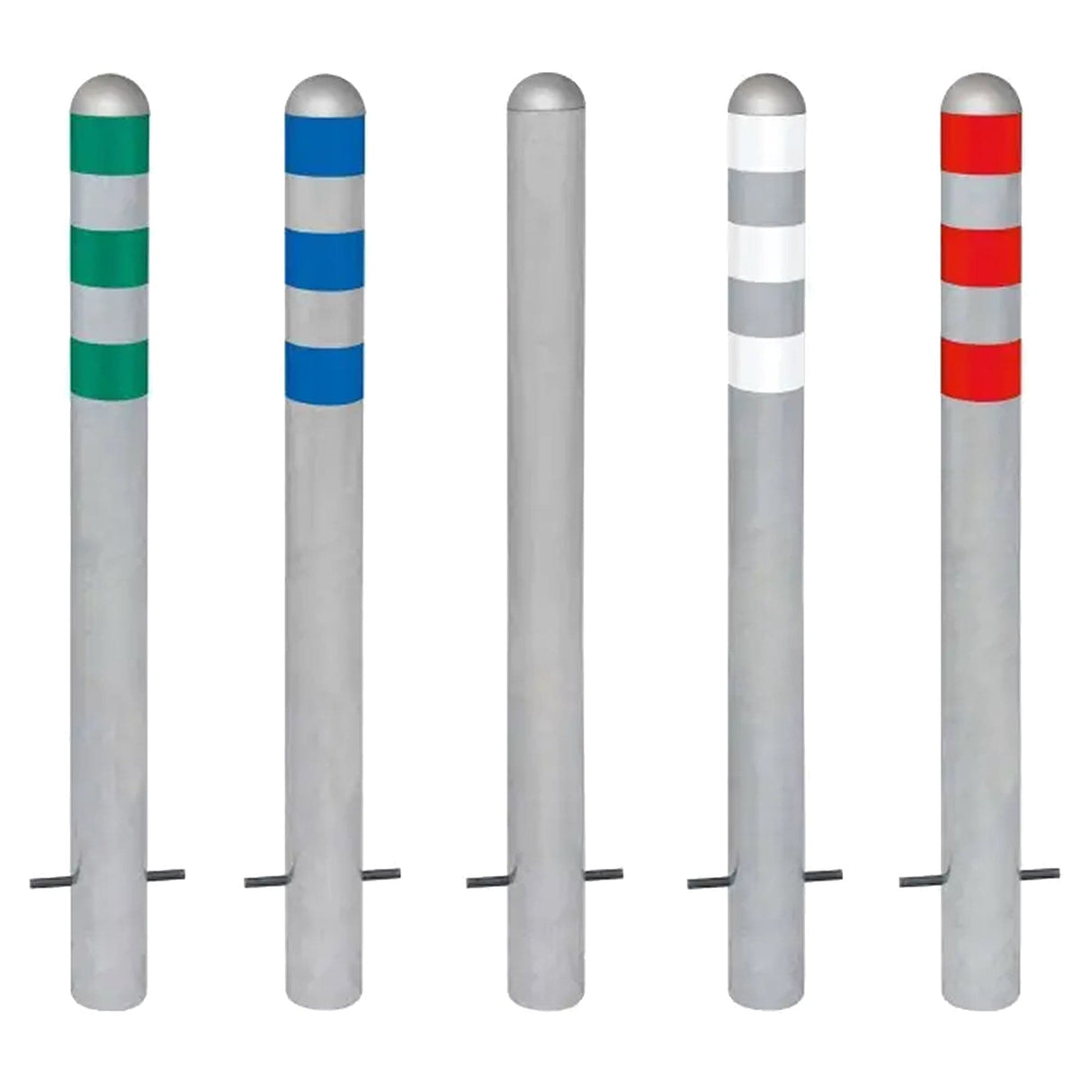 EV-charging-point-bollards-Electric-vehicle-charging-protection-Traffic-line-Hot-dip-galvanized-Sub-surface-fixed-Parking-lot-Charging-station-Electric-vehicle-infrastructure-Pedestrian-safety-High-visibility-Corrosion-resistant
