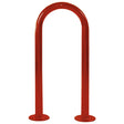 Eco Sheffield Narrow Cycle Stand in red powder-coated finish