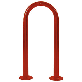 Eco Sheffield Narrow Cycle Stand in red powder-coated finish