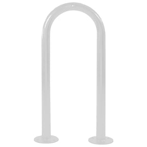 Eco Sheffield Narrow Cycle Stand in white powder-coated finish