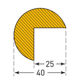 Edge protection Semi-circular guardrail TRAFFIC-LINE edge Safety barriers 40 40 semi-circular edge protection Roadside safety Construction safety Fall protection Guardrails Temporary edge