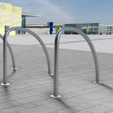 fin-hoop-bike-stand-cycle-bicycle-storage-parking-rack-galvanised-stainless-steel-powder-coated-custom-RAL-durable-industrial-outdoor-sturdy-schools-highschool-college-university-public-spaces
