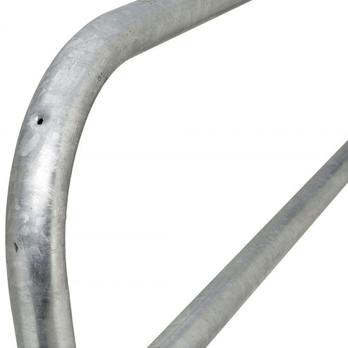 Galvanized steel hoop barrier perimeter security trolley bay protection vehicle access control strong steel site perimeter boundary marking trolley park door security commercial properties industrial sites public spaces dependable 