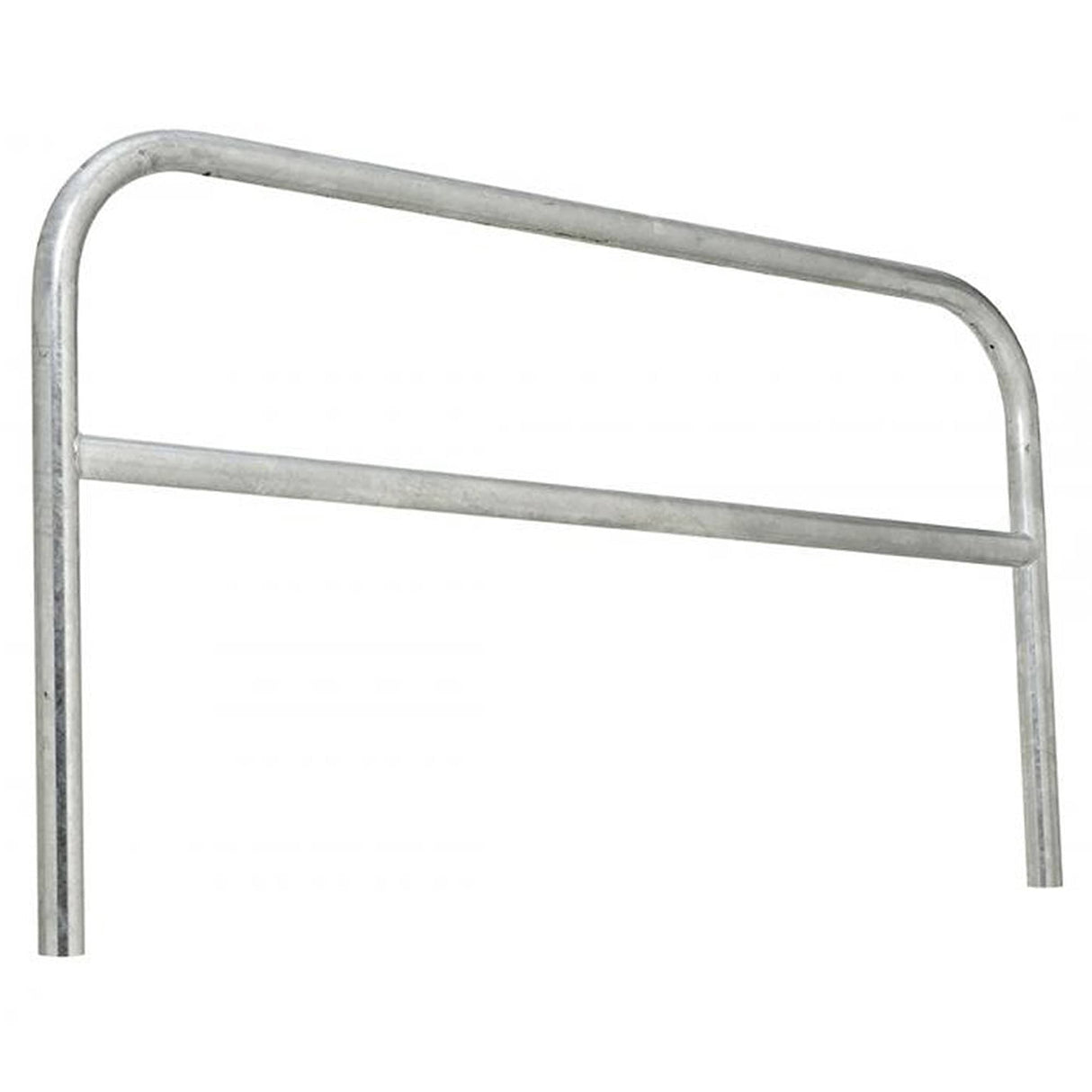 Galvanized steel hoop barrier perimeter security trolley bay protection vehicle access control strong steel site perimeter boundary marking trolley park door security commercial properties industrial sites public spaces dependable 