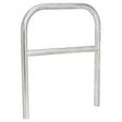 Galvanized steel hoop barrier perimeter security trolley bay protection vehicle access control strong steel site perimeter boundary marking trolley park door security commercial properties industrial sites public spaces dependable 
