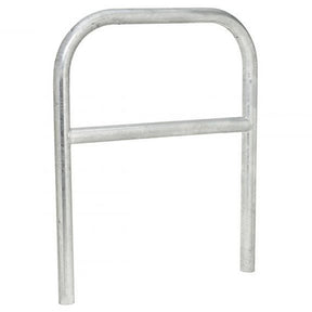 Galvanized steel hoop barrier perimeter security trolley bay protection vehicle access control strong steel site perimeter boundary marking trolley park door security commercial properties industrial sites public spaces dependable 