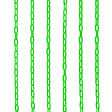 Plastic Cone Chain 2.5m - Green