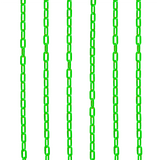 Plastic Cone Chain 2.5m - Green