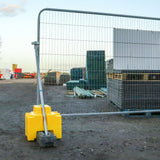HI-VIS-HERAS-Ballast-Block,-40kg,-Heras-Fencing,-Temporary-Construction-Site-Security-Road-Barrier-Health-and-Safety-Anti-Trip-Design-UV-Resistant-Stackable-Fencing-Block-Easy-to-Install-Wind-Resistant-Water-Filled-Concrete