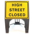 HIGH STREET CLOSED 600X450MM MELBA SWINTEX Q SIGN ROAD SAFETY TRAFFIC RED WHITE STREET SIGNAGE