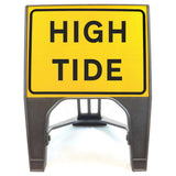 HIGH TIDE 600X450MM MELBAS WINTEX Q-SIGN ROAD SAFETY TRAFFIC RED WHITE STREET SIGNAGE