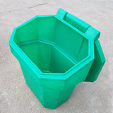 Hexagonal-grit-bin-outdoor-storage-winter-grit-road-salt-container-anti-slip-heavy-duty-weather-resistant-grit-spreader-durable-municipal-commercial-industrial-snow