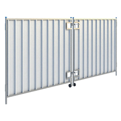 Hoarding gate Vehicle access Site entrance Construction Panel Temporary fencing Secure Access control Portable Perimeter