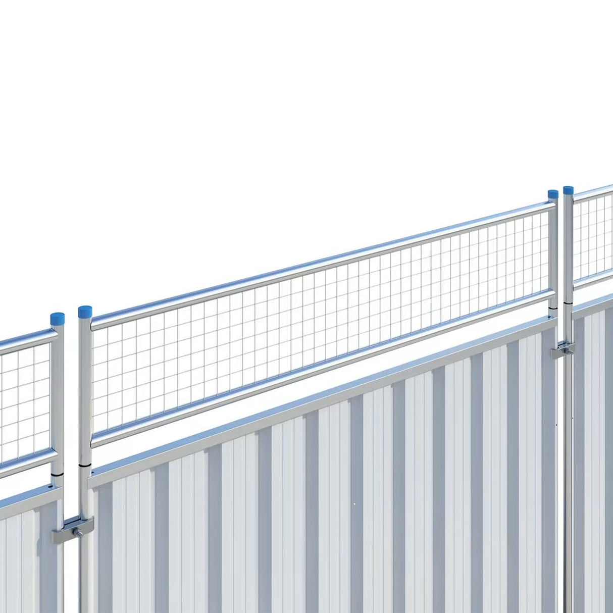 Hoarding mesh panel extension panels fencing construction site temporary security fence accessories add-ons building galvanized steel