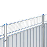 Hoarding mesh panel extension panels fencing construction site temporary security fence accessories add-ons building galvanized steel
