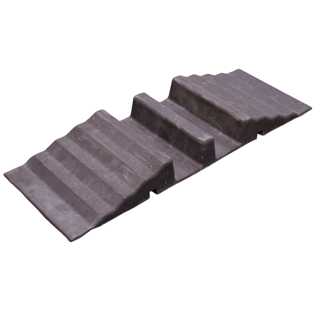 Hose-ramp-drive-over-ramp--2-channel-hose-cable-protector-heavy-duty-vehicle-rubber-industrial-portable-cord-floor-wire-cover-management-hider-shield-outdoor
