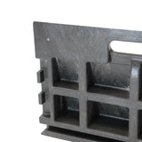 kerb-curb-ramp-melba-swintex-wheelchair-vehicle-access-ramp-black-4-6-inch-accessible-sidewalk-footpath-portable-recycled-pvc-vans-wheelie-bins-caravans-bikes-gardening-connectable--dropped-kerb-alternative-heavy-duty-temporary