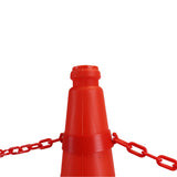 Cone Chain Barrier Kit - 5 x 750mm 2 Piece Cones, 5 Chain holders, 5 x Chains