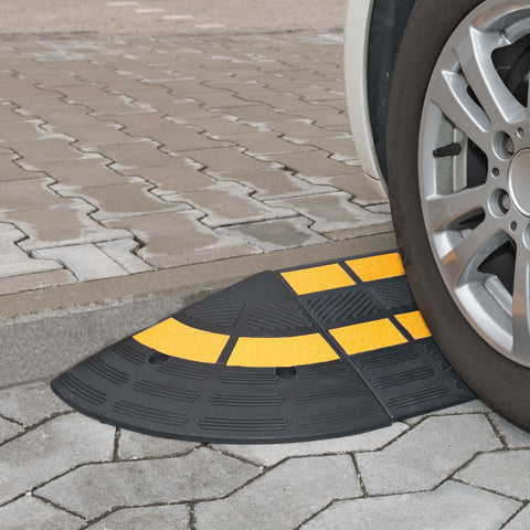 Heavy Duty Kerb Ramp 150mm Yellow and Black